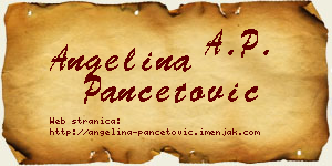 Angelina Pančetović vizit kartica